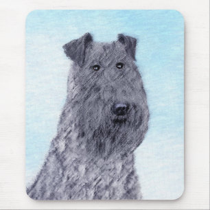 Mousepad Kerry Blue Terrier pintando uma pintura cãozinha