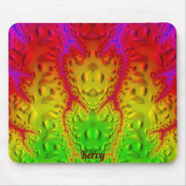 Mousepad KERRY ~ Zany Shades Puro Verde Amarelo Vermelho