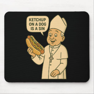 Mousepad Ketchup Em Um Cachorro É Um Cachorro Quente Do Pap