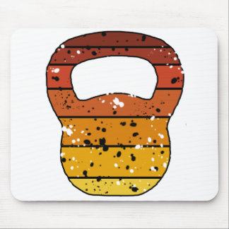 Mousepad Kettlebell Vintage - Laranja Afetado