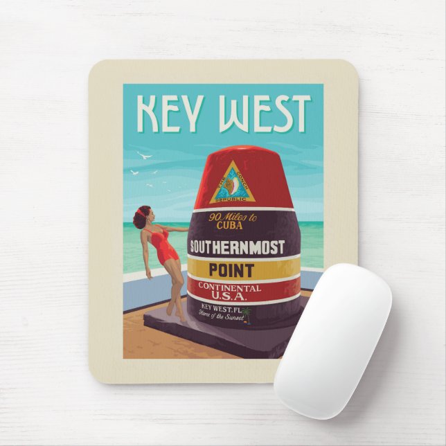 Mousepad Key West | Flórida (Com mouse)