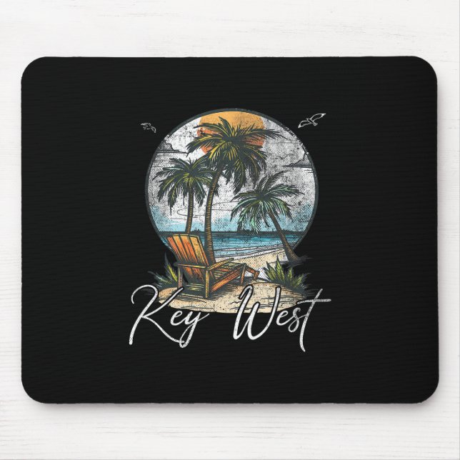 Mousepad Key West Flórida Fl Palmeiras  (Frente)