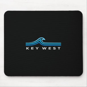 Mousepad Key West Florida Ondas Vintage Homens Mulheres Men
