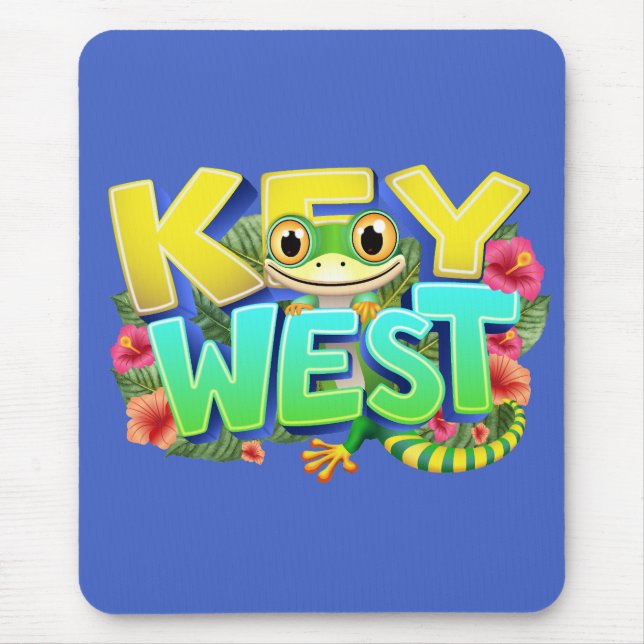 Mousepad Key West Gecko Florida (Frente)