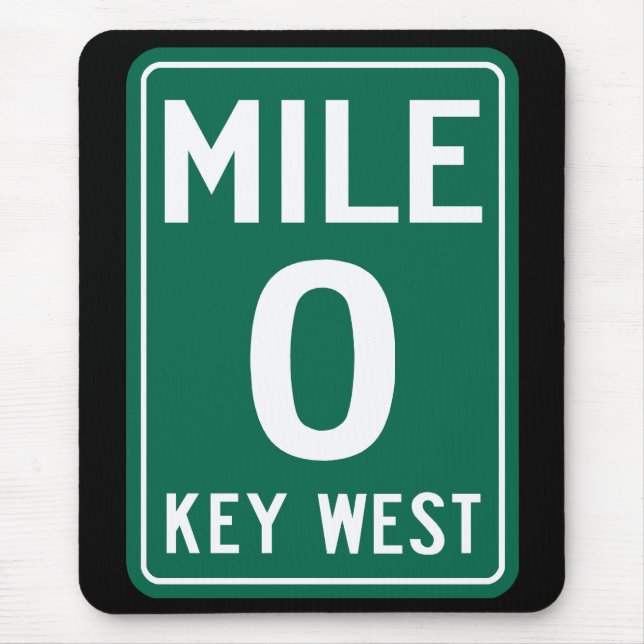 Mousepad Key West Milha 0, Flórida EUA (Frente)
