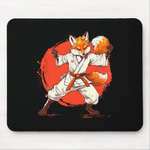 Mousepad Kickboxing Raposa Taekwondo Caratê Mma Engraçado A