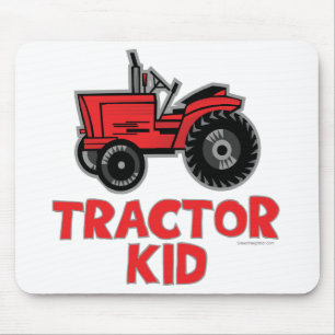 Mousepad Kid de Trator Vermelho