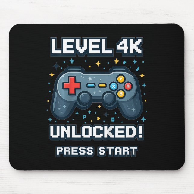 Mousepad Kids 4k Boys Ck To School Retro Gamer 4k Unlocked  (Frente)