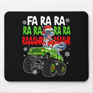 Mousepad Kids Dino Fa Ra Ra Rawr Dinosaur Monster Truck Chr