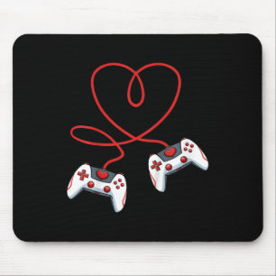 Mousepad Kids Heart Video Game Controller Dia de os namorad