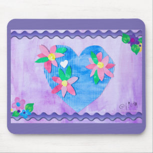 Mousepad Kidsart para CHOC - Placa do mouse de coração de P