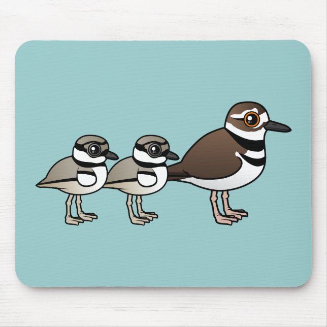 Mousepad Killdeer & dois pintinhos (Frente)