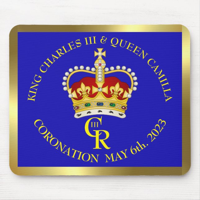 Mousepad King Charles III e Queen Camilla (Frente)