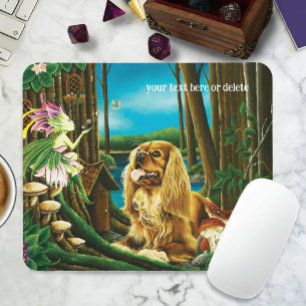 Mousepad King Charles Spaniel Sprite Fantasy