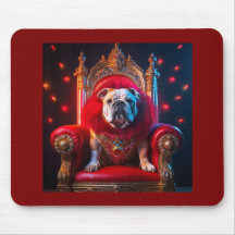 King Winnie O Bulldog Em Seu Trono