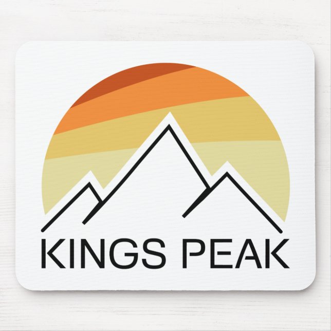 Mousepad Kings Peak Utah Retro (Frente)