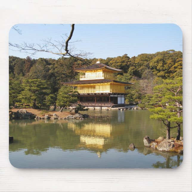 Mousepad Kinkaku-ji 金 閣 寺 Templo do Pavilhão do Ouro (Frente)