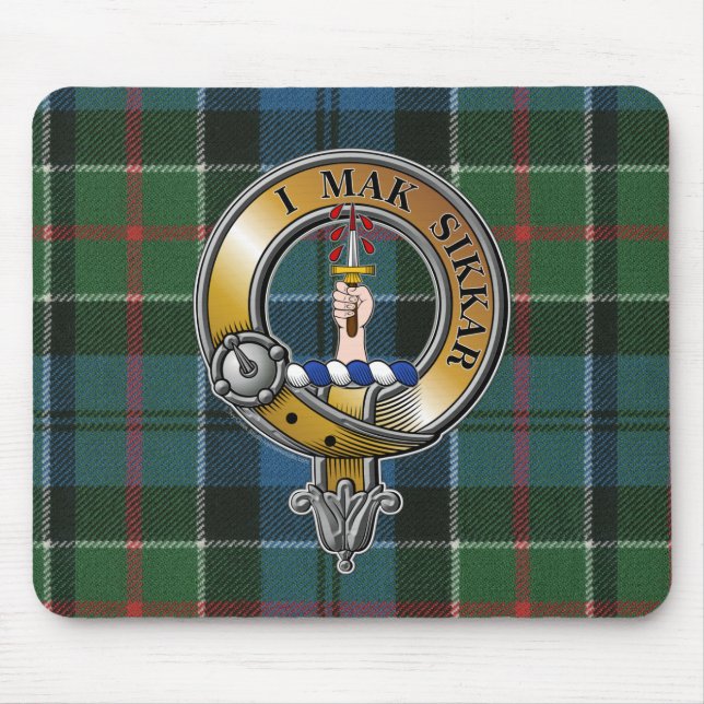 Mousepad Kirkpatrick Tartan & Crachá (Frente)