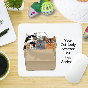 Mousepad Kit de Iniciação de Senhora de Gato