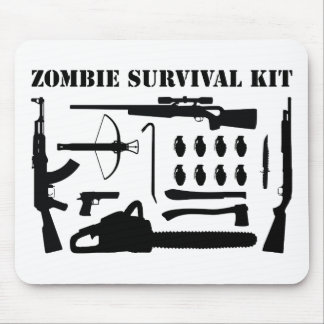 Mousepad Kit de sobrevivência do zombi