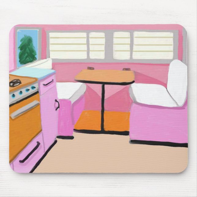 Mousepad Kitchenette do reboque do viagem (Frente)
