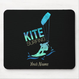 Mousepad Kitesurfing Vintage Kiteboarder Kite Surfing