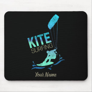 Mousepad Kitesurfing Vintage Kiteboarder Kite Surfing