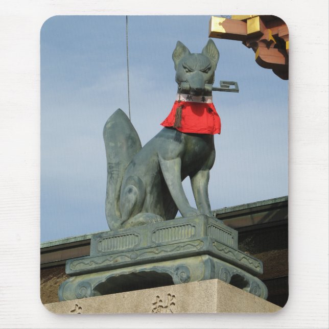 Mousepad Kitsune キ ツ ネ (Fox) com Key in Mouth (Frente)