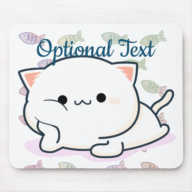 Mousepad Kitten Cheeky Estilo Kawaii (Frente)