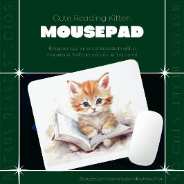 Mousepad Kitten De Leitura Bastante