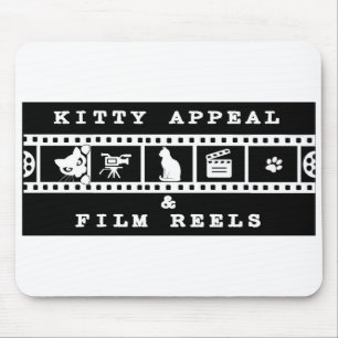 Mousepad Kitty Appeal & Film Reels Almofada de Mouse de Com