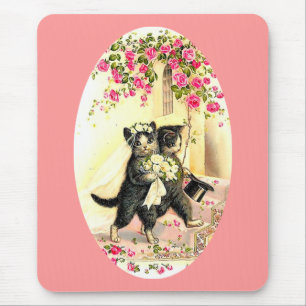 Mousepad Kitty Cat Wedding