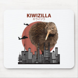 Mousepad Kiwizilla Kiwi Engraçado _ Presente de Gifs para A
