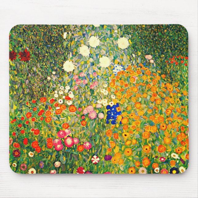 Mousepad Klimt: Jardim Flor (Frente)