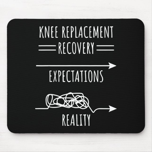 Mousepad Knee Replacement Recovery Expectations Reality Sur (Frente)