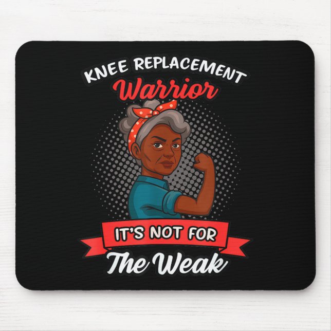 Mousepad Knee Replacement Warrior Grandma Happy With New Kn (Frente)