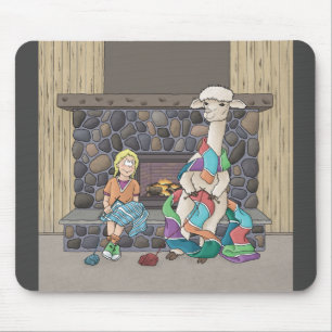 Mousepad Knitting Alpaca