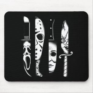 Mousepad Knives Horror Movie Sexta-feira Halloween Gótico E