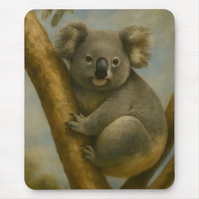 Mousepad Koala em Luz Silenciosa (Frente)