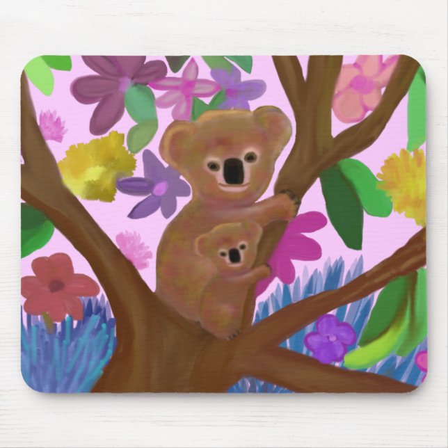 Mousepad Koalas apenas que penduram ao redor (Frente)