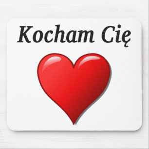 Mousepad Kocham Cię - eu te amo no polonês