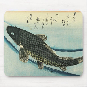 Mousepad Koi (Carp) - Impressão de Peixe Japonês de Hiroshi