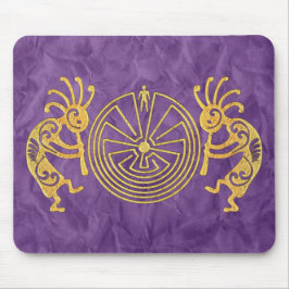 Mousepad KOKOPELLI / MAN IN MAZE gold + suas ideias