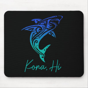 Mousepad Kona Havaí Tubarão Mergulho Pesca Surfe Surfista H