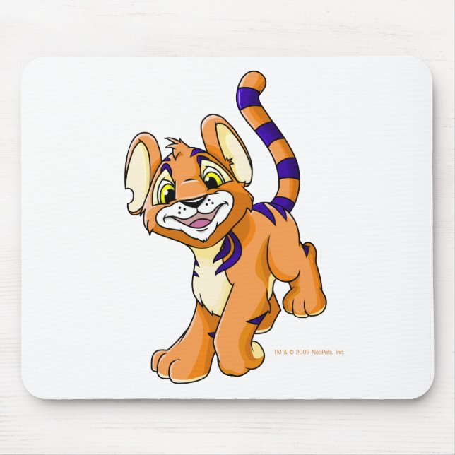 Mousepad Kougra alaranjado aventuroso (Frente)