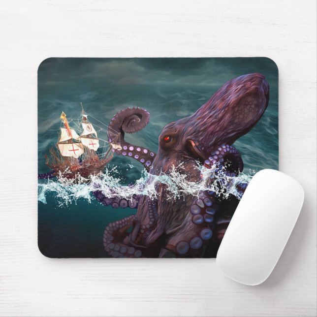 Mousepad Kraken (2) (Com mouse)