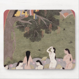 Mousepad Krishna com a roupa das meninas da vaca,