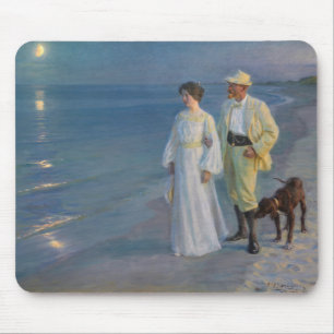 Mousepad Kroyer - O Artista e sua Esposa na Praia