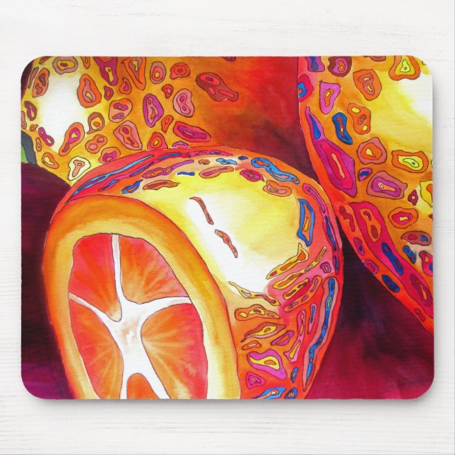 Mousepad Kumquats orange fruta (Frente)
