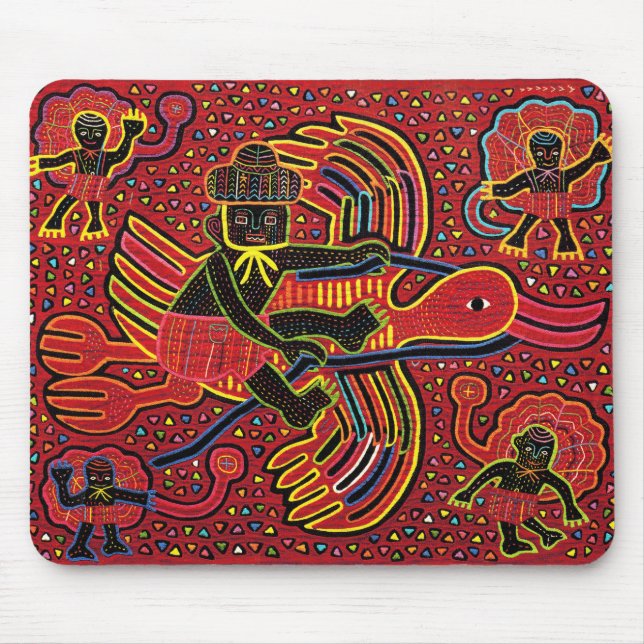 Mousepad Kuna Indian Storey Tringing Design (Frente)